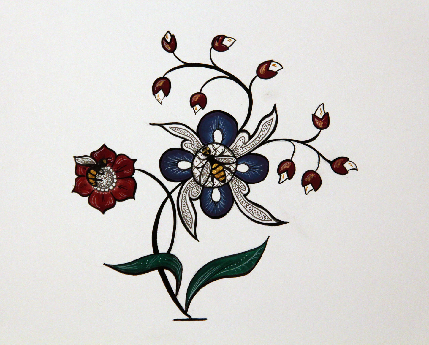 Bees & Buds: an American Doodad Greeting Cards