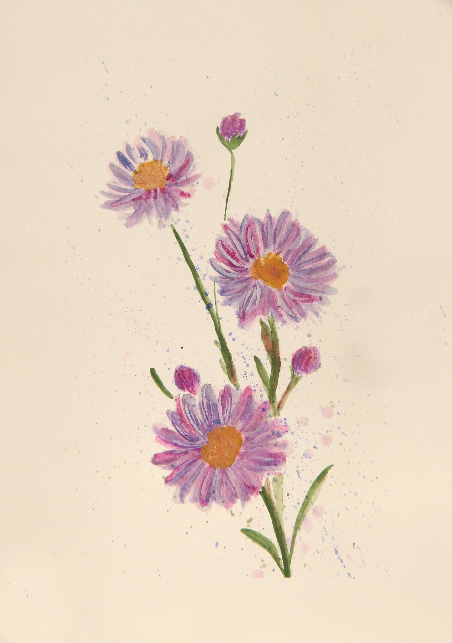 Purple Pollinators Greeting Cards