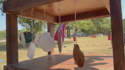 Three Hearts Pilgrim Badge: Hand-Painted Shell